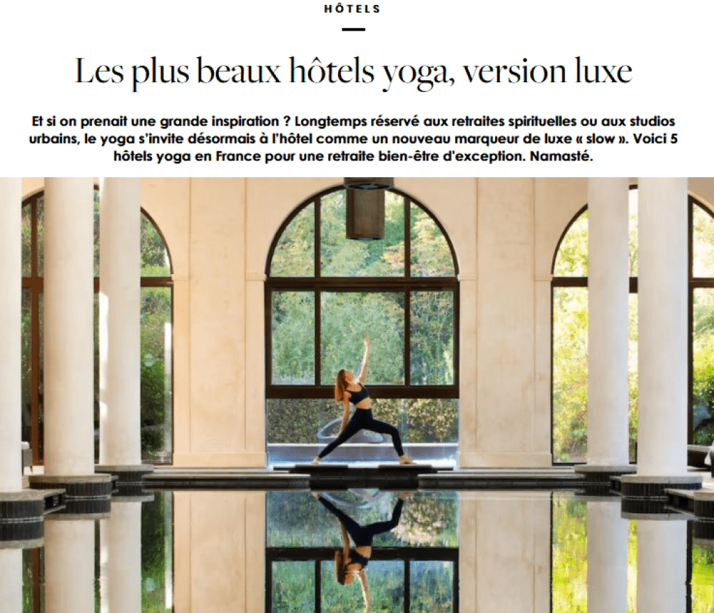 Hôtel INDARRA parmi les plus beaux hôtels yoga en Europe - Yonder